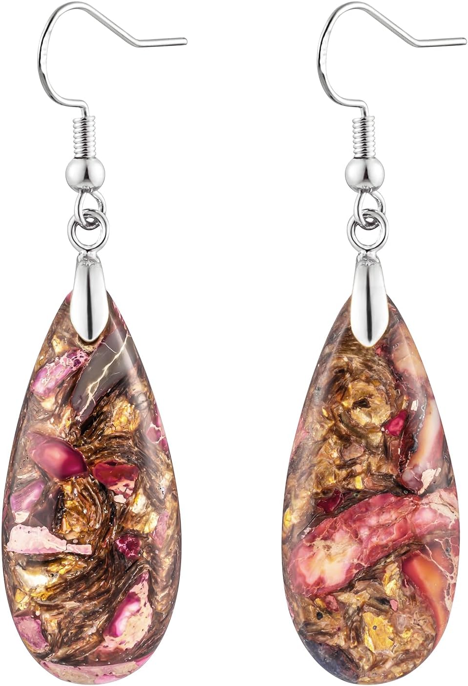 Imperial Jasper Teardrop Earrings