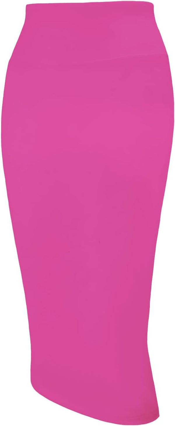 Tapata Women's Office Work Pencil Skirt Stretch High Waist Below Knee Bodycon for Business Casual