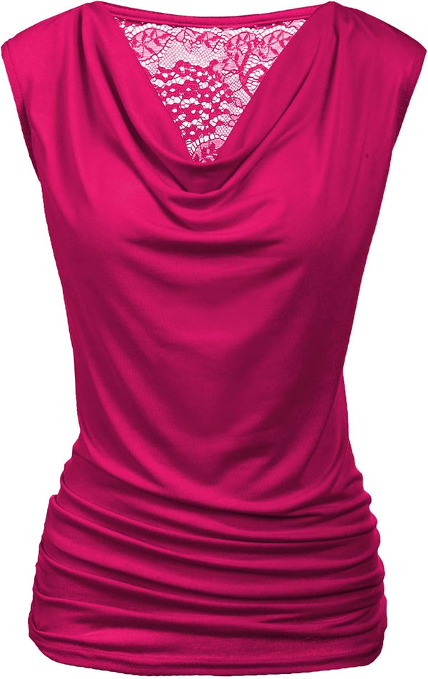 Zeagoo Tank Top for Women Trendy Going Out Tops Sleeveless Shirts Ruched Business Casual Basic Tunic Tops