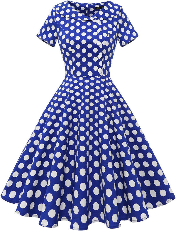 Wedtrend Women's 1950s Vintage Audrey Hepburn Style Cocktail Swing Dresses
