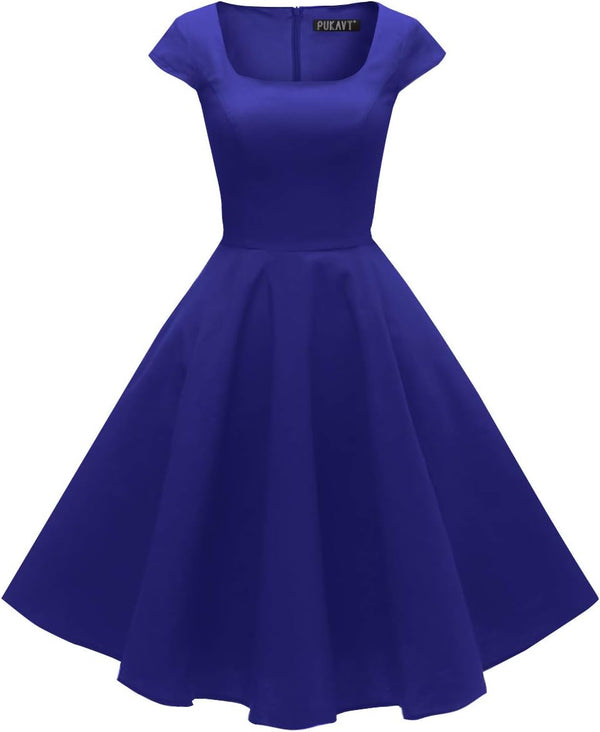 Women's Cocktail Dress 1950s Retro Swing Dress