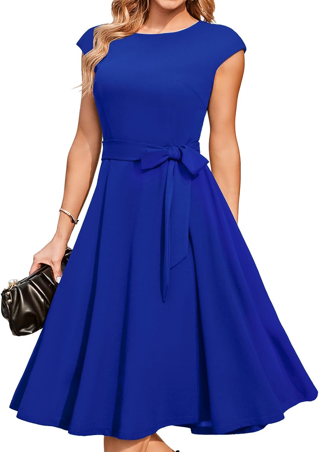 DRESSTELLS Women's Cocktail Dresses, Formal Wedding Guest Church Dress