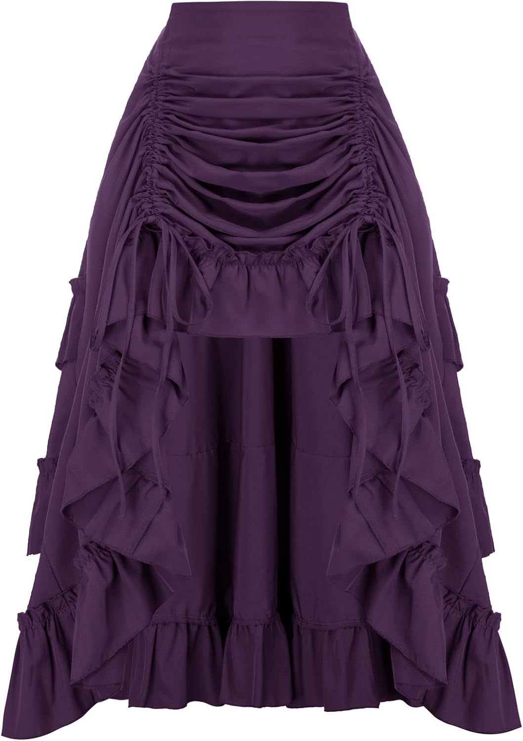 Scarlet Darkness Women Renaissance Pirate Skirt High-Low Whimsical Clothes