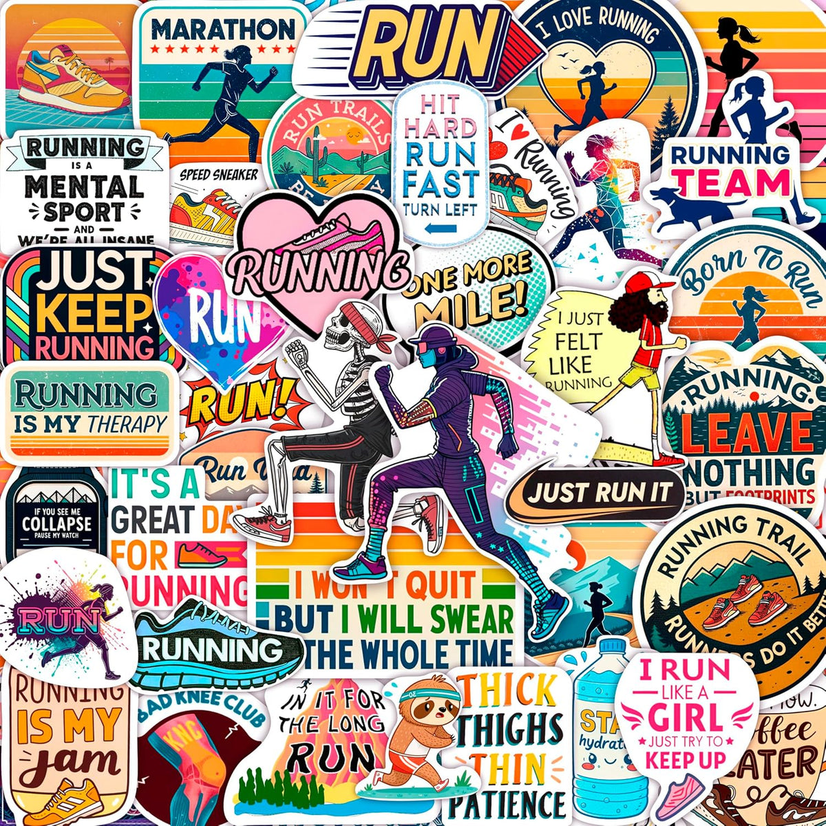 100Pcs Classic Rock Stickers — Rockabilly Guitar & Music Emblems