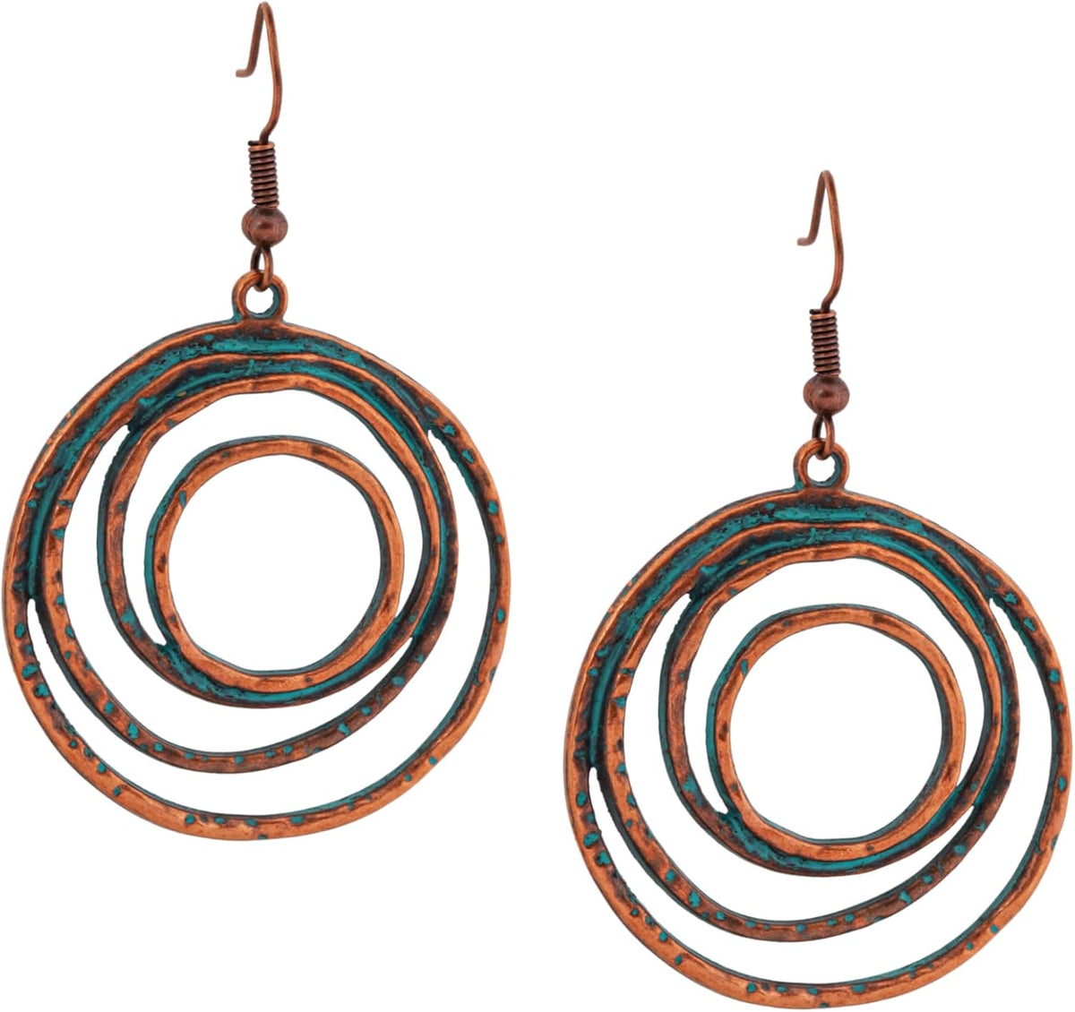 Antique Turquoise Bohemian Drop Earrings