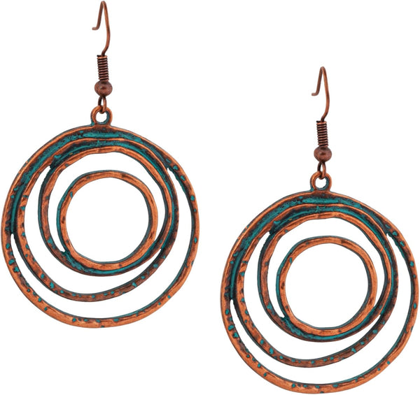 Antique Turquoise Bohemian Drop Earrings