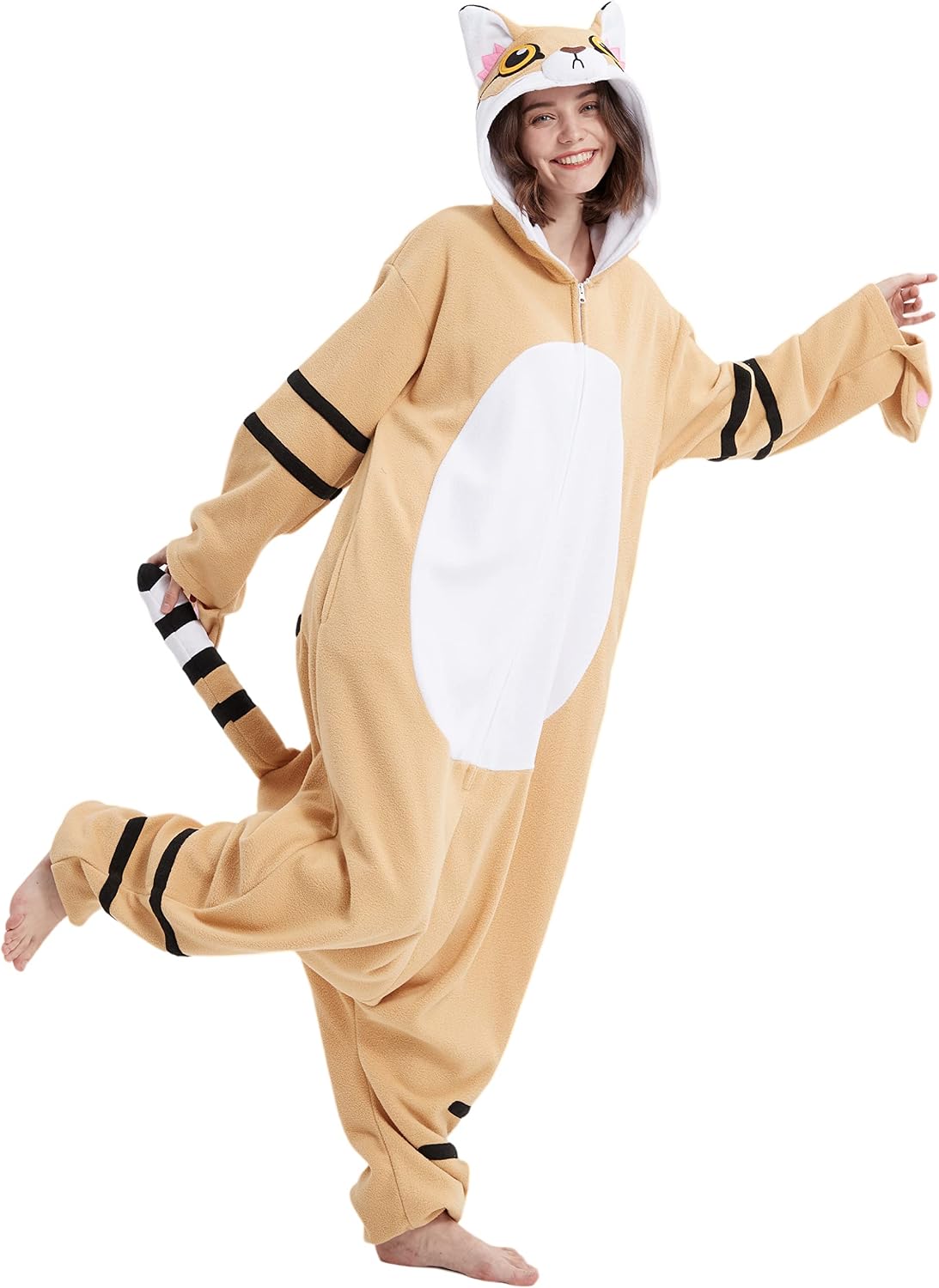 SAMGU Adult Onesie Animal Halloween Cosplay Costume One Piece Pajamas for Women and Men