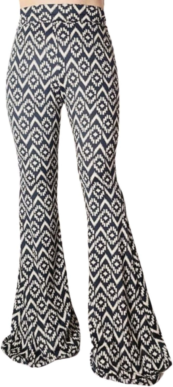 Women's High Waist Wide Leg Long Palazzo Bell Bottom