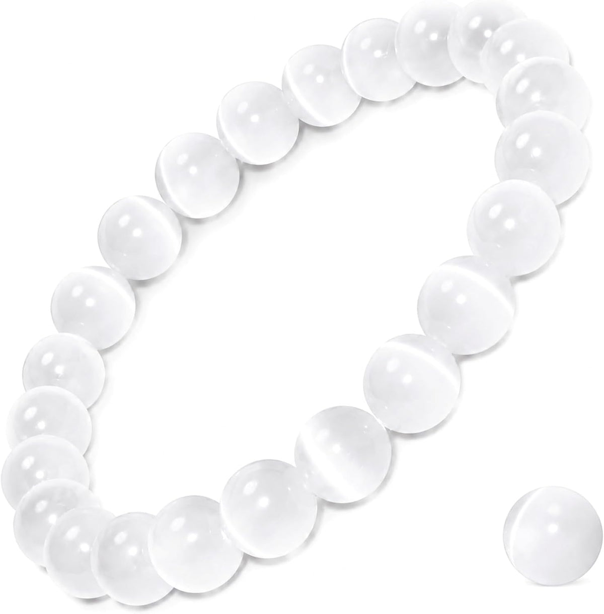 Natural Gemstone Stretch Elastic Bracelet