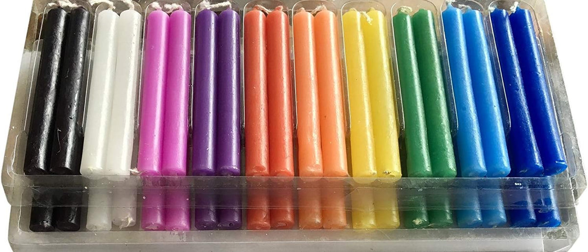 Incense Garden Wicca Candles 20 Pcs, Assorted Colors, Casting Spells, Rituals, Healing, Magical Work, and Wax Play Candles Main image