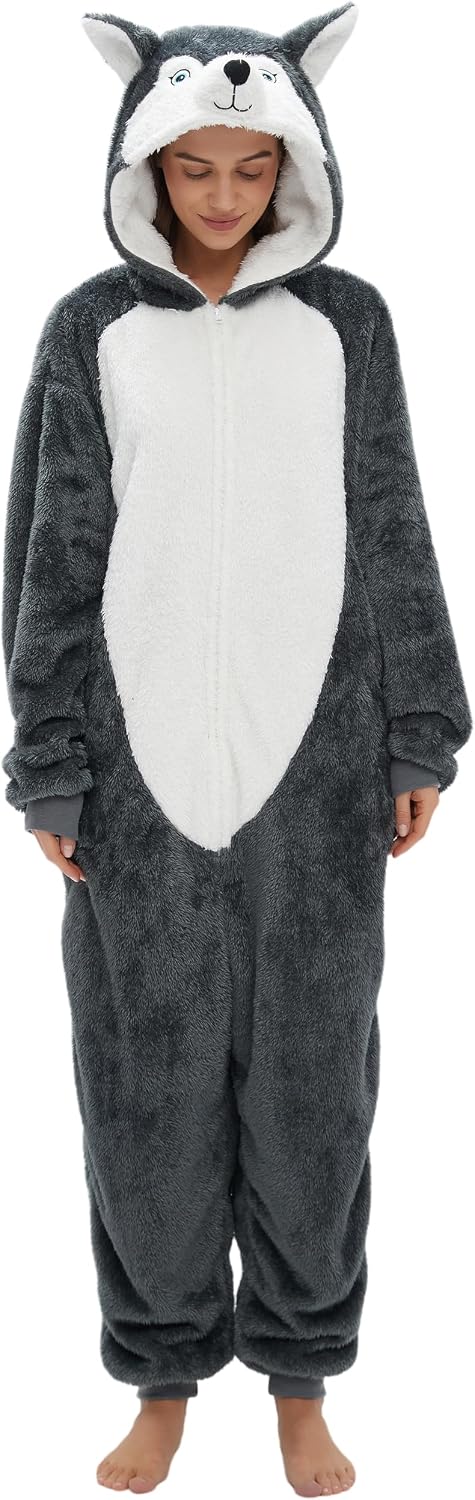 SAMGU Adult Onesie Animal Pajamas Halloween Cosplay Costumes Sleepwear Homewear