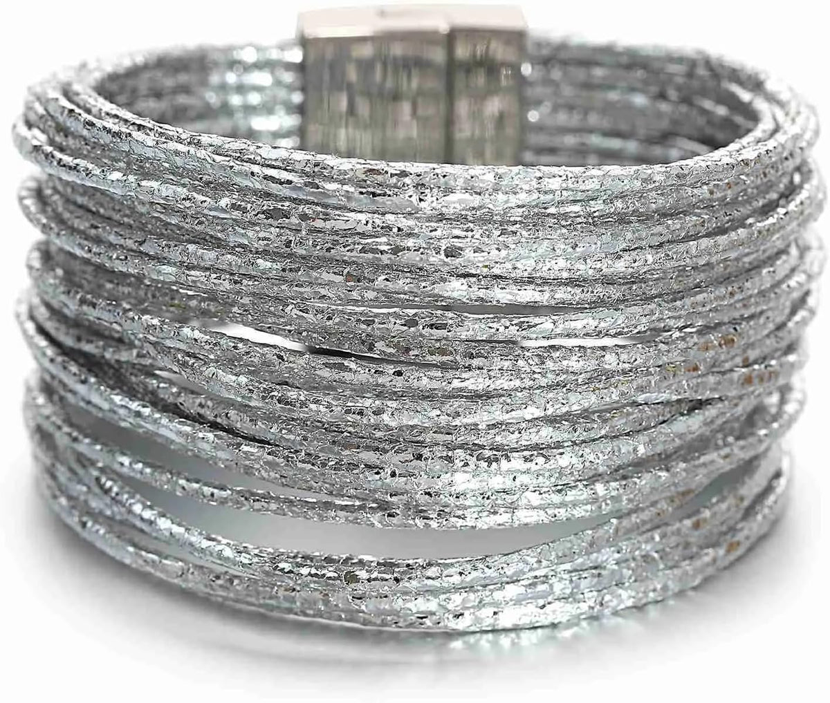 Fesciory Leather Wrap Bracelet for Women, Boho Western Layered Cuff Jewelry