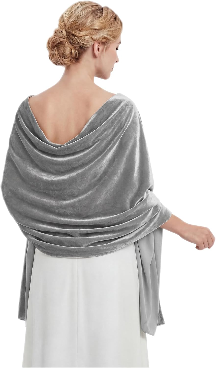 Geyoga Women Velvet Scarfs Shawl and Wrap for Evening Dresses