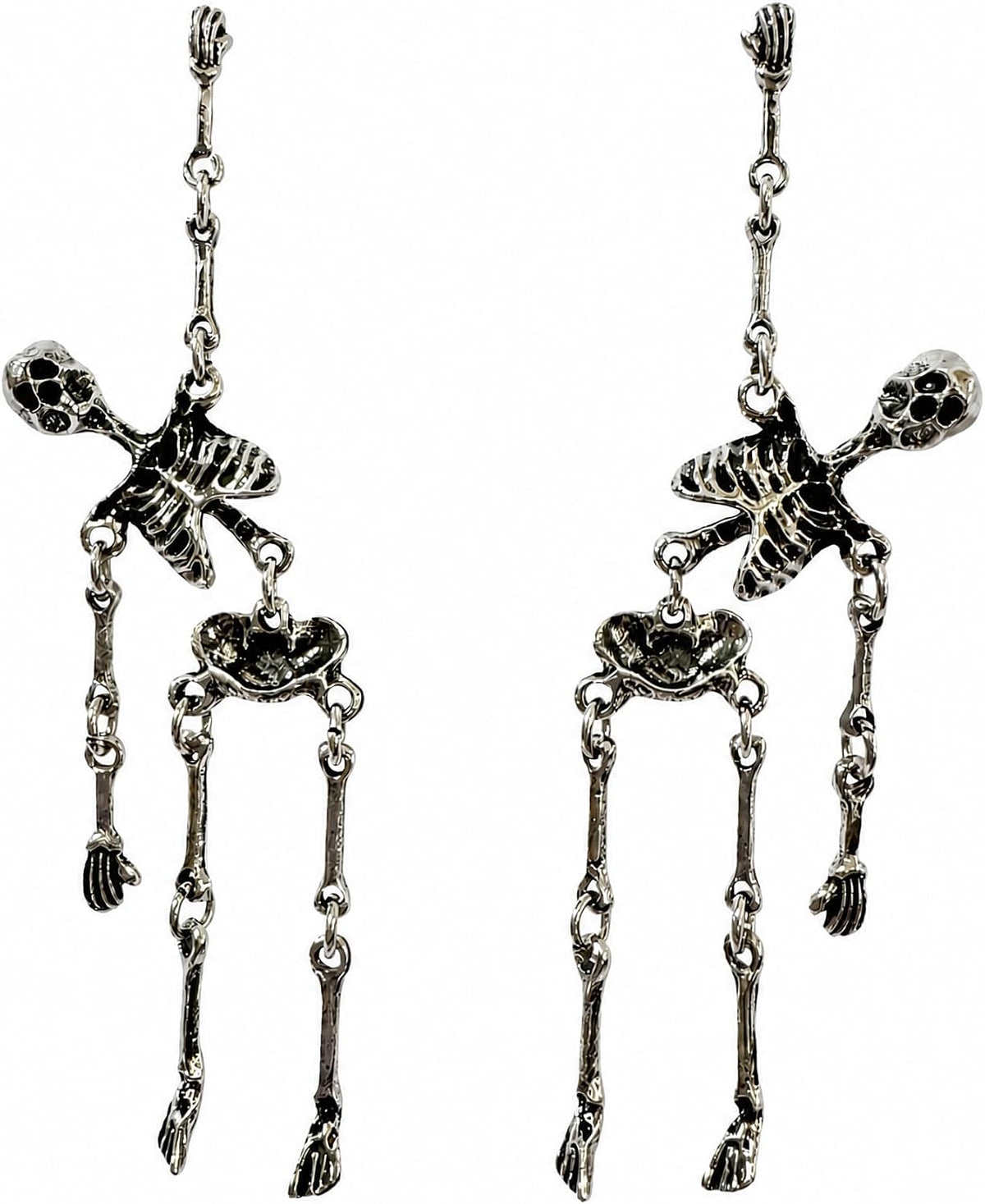 Halloween Skull Bat Dangle Drop Earrings for Women