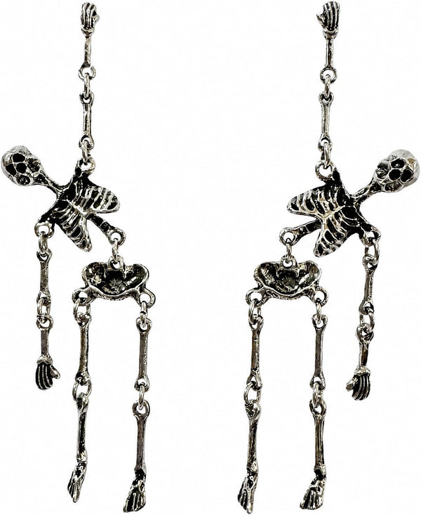Halloween Skull Bat Dangle Drop Earrings for Women