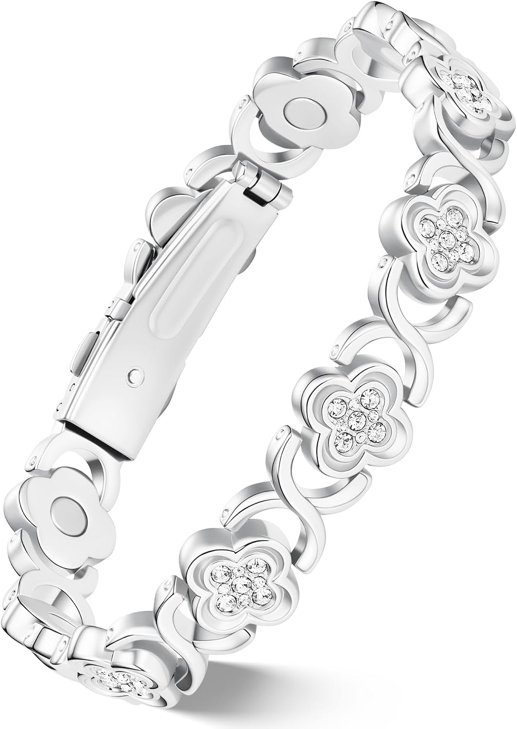 Feraco Pure Copper Bracelets for Women, Ultra Strength Magnetic Bracelet