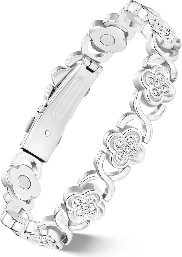 Feraco Pure Copper Bracelets for Women, Ultra Strength Magnetic Bracelet