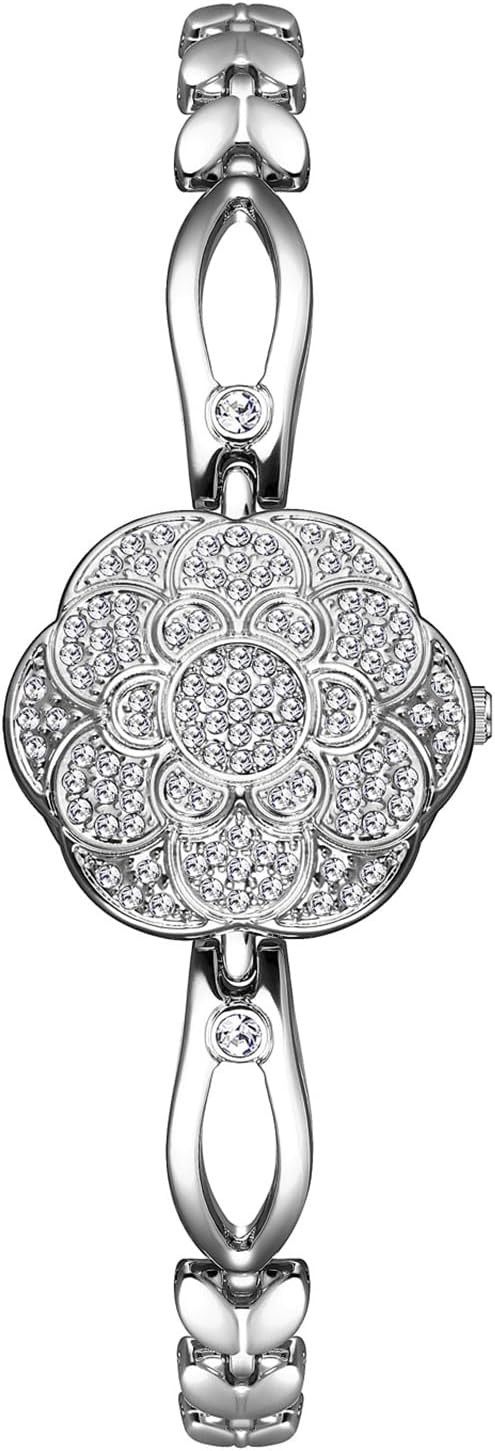 ADSBIAOYE Elegant Women's Watch Flower-Shaped Diamond flip Fashion Lux