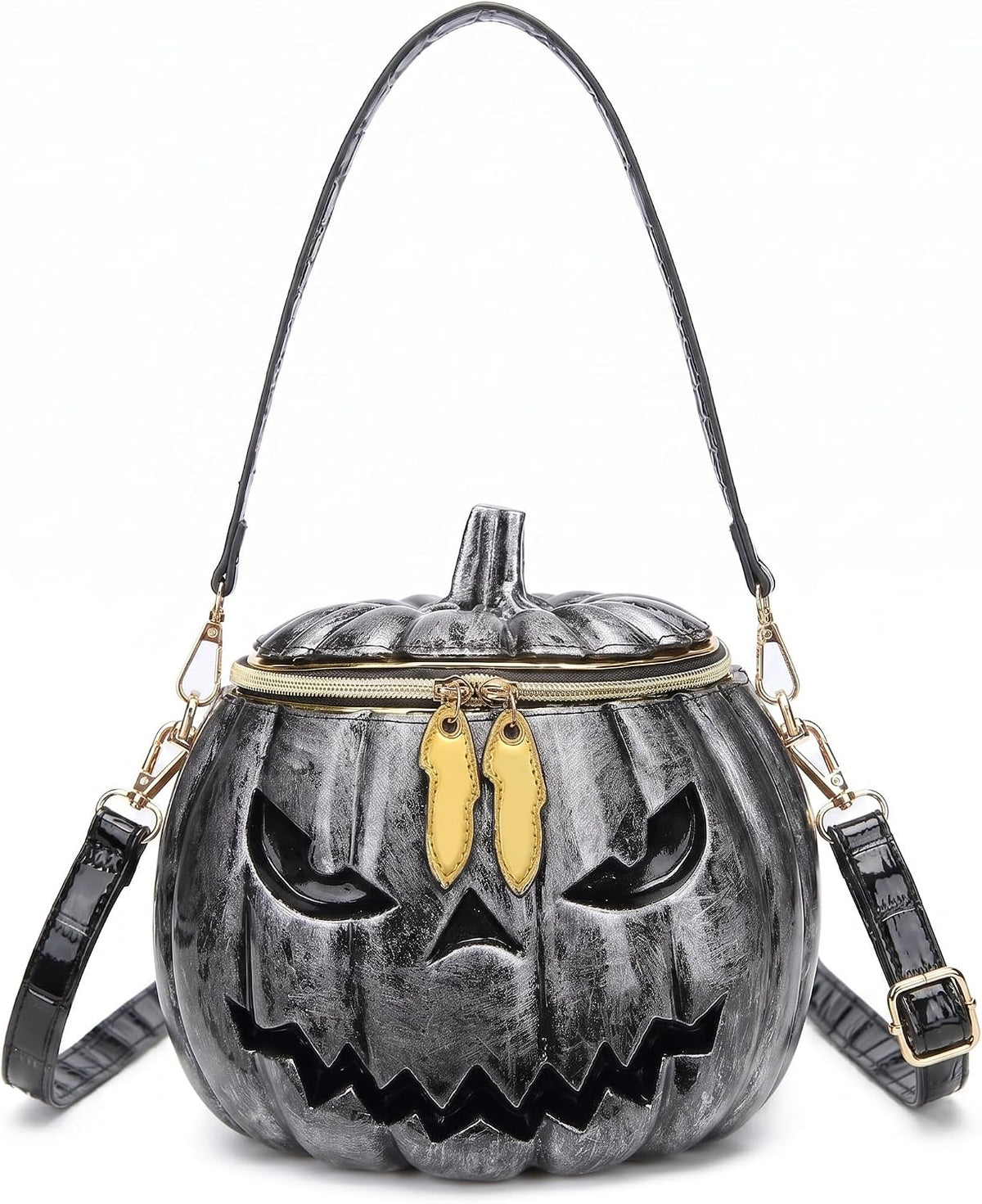 PVC Pumpkin-Shaped Crossbody Shoulder Bag