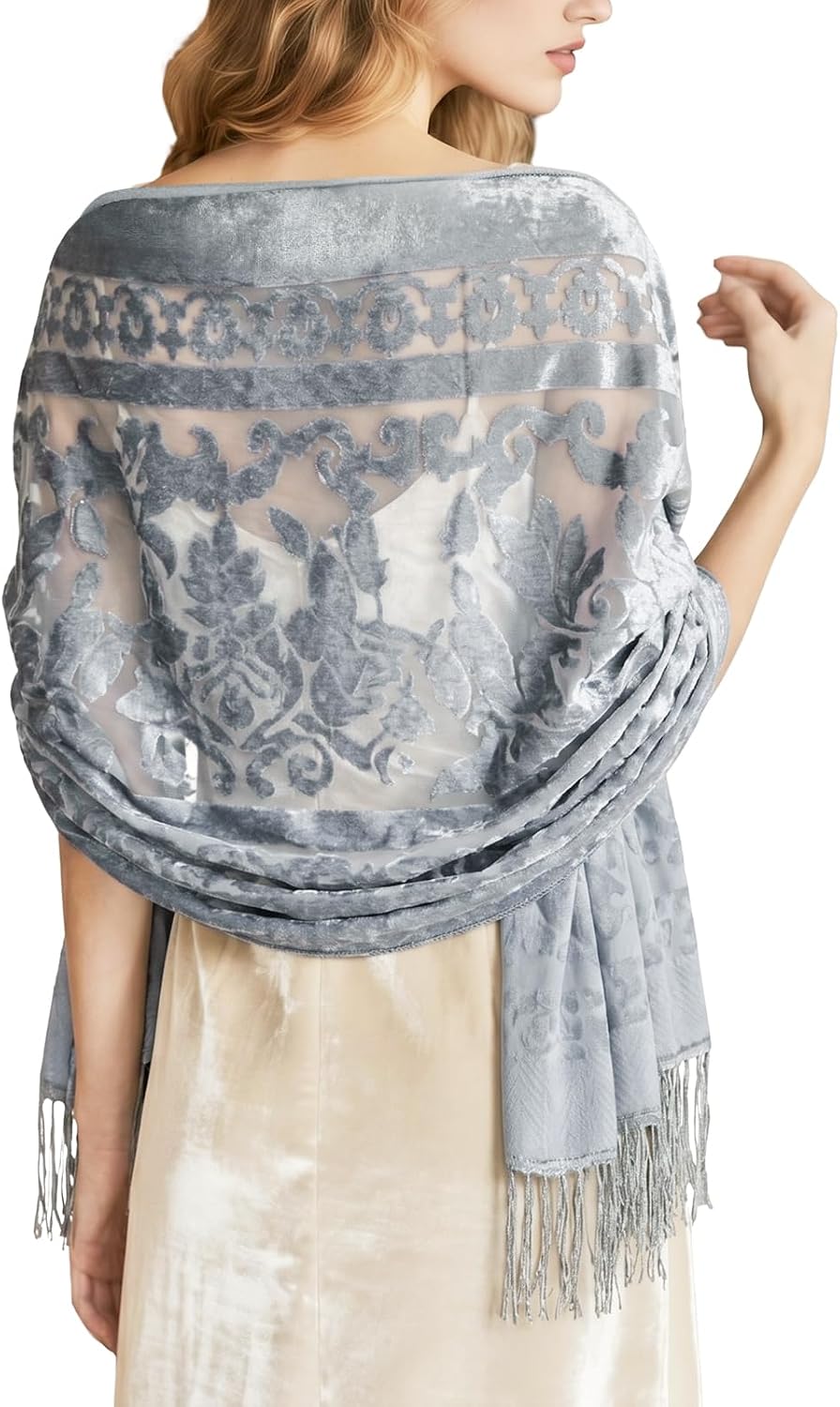 Lace Shawl Velvet Scarfs Shawls and Wraps for Evening Dresses Wedding Shawl Wraps for Dress Accessories Winter
