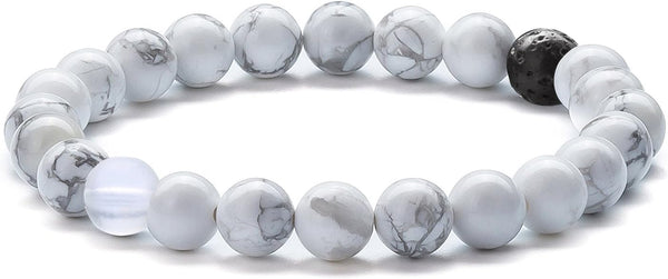 Men Women 8mm Tiger Eye Stone Beads Bracelet