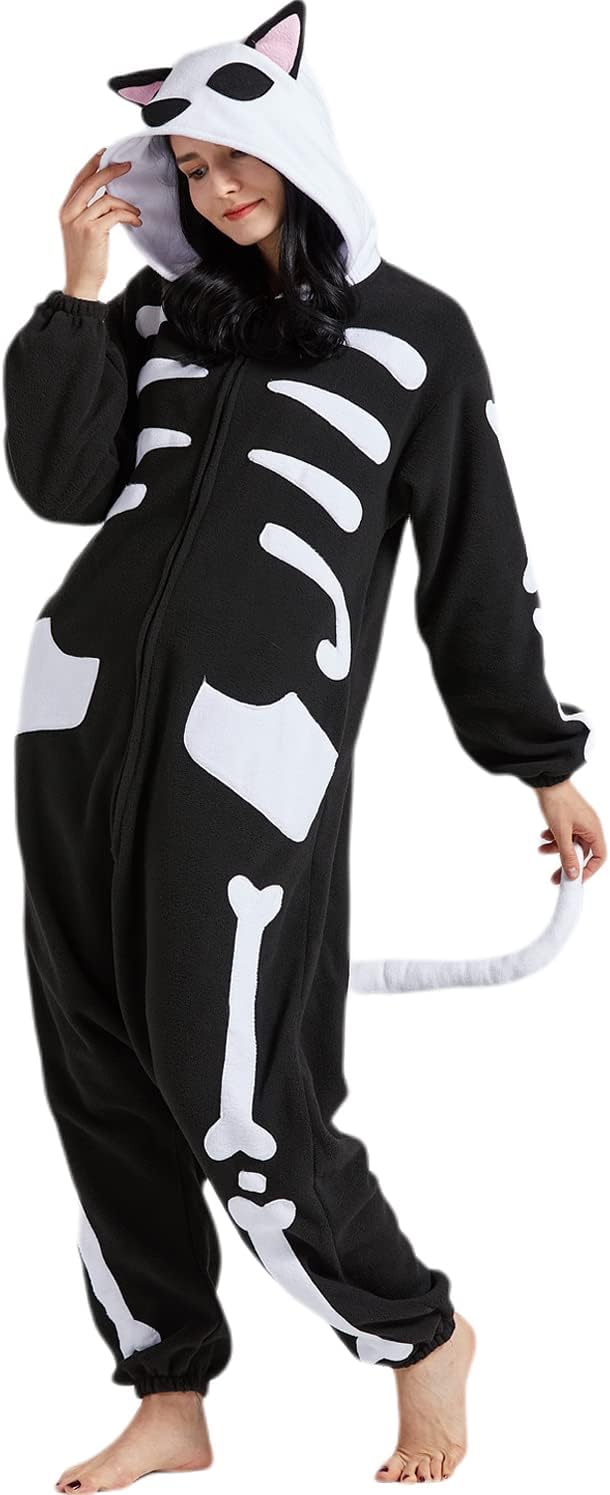 SAMGU Adult Onesie Animal Halloween Cosplay Costume One Piece Pajamas for Women and Men
