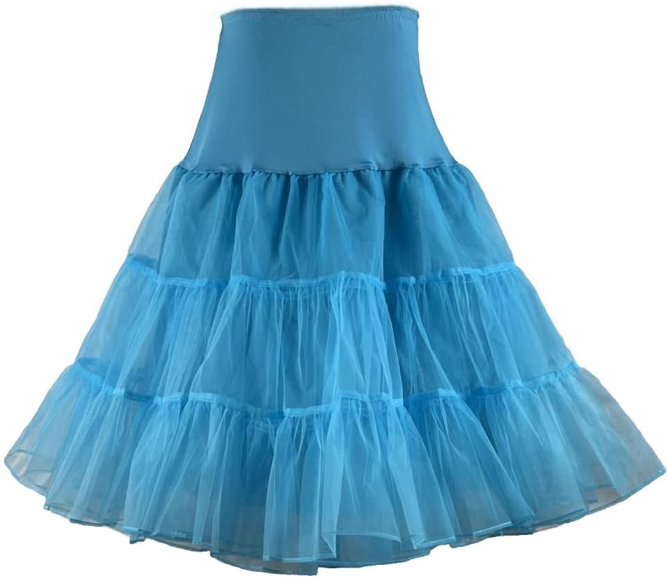 Women's 50s Vintage Petticoat 26" Crinoline Rockabilly Tutu Skirt Slip S-L… Main image