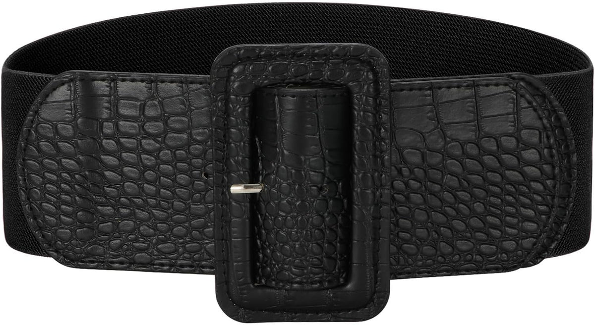 Stretchy Wide Women Belts Elastic Vintage Belts for Women Fashion Ladies Waist Belt for Dress