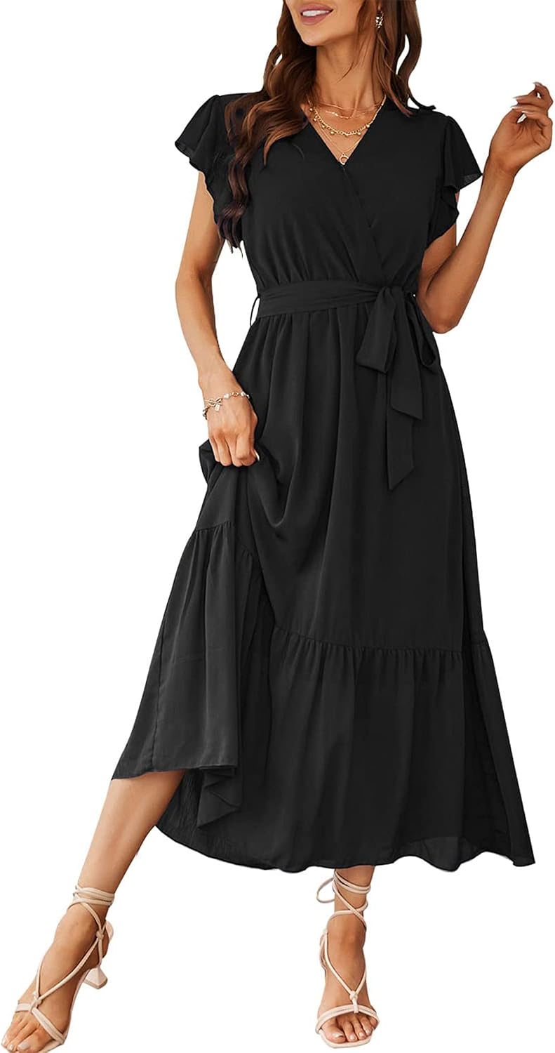 PRETTYGARDEN Women's Summer Floral Boho Maxi Dress