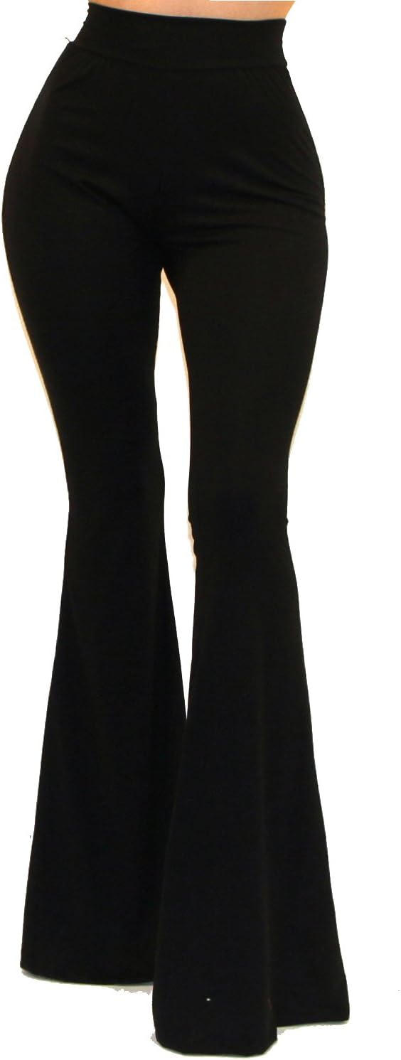 Women's Usa Lightweight Boho Comfy Stretchy Bell Bottom