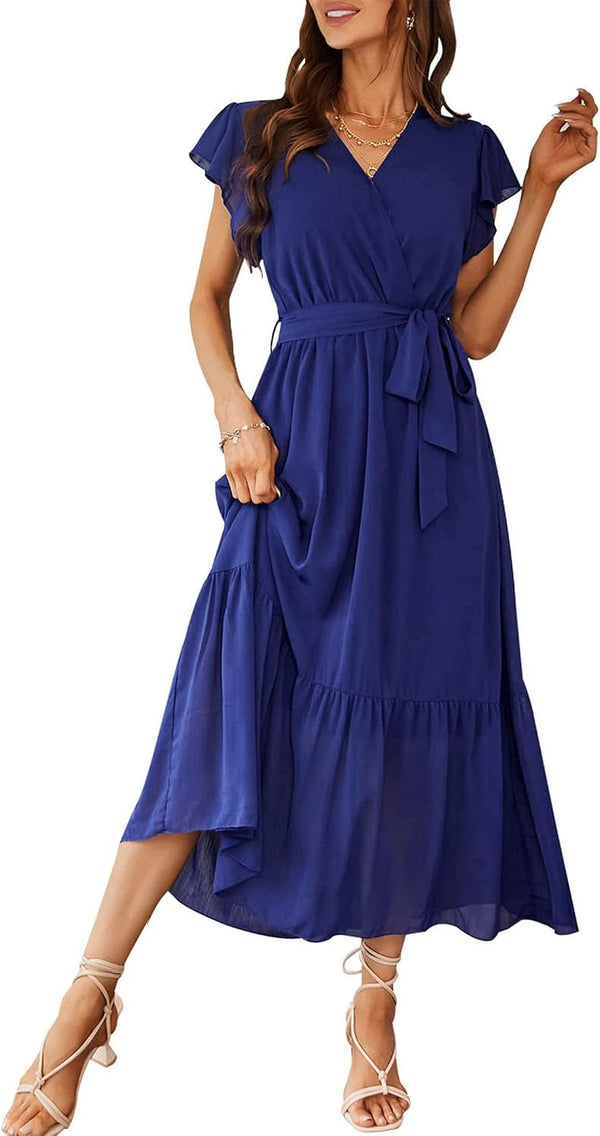 PRETTYGARDEN Women's Summer Floral Boho Maxi Dress