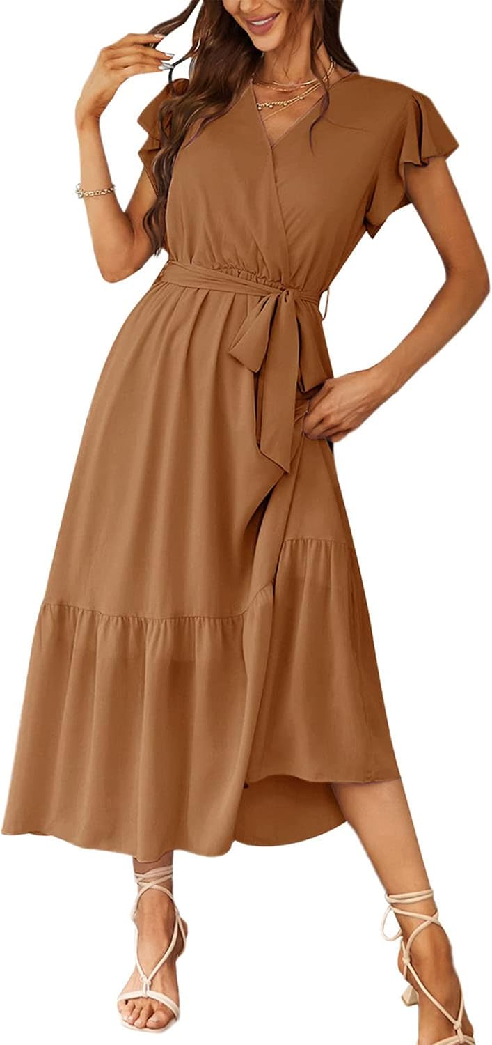 PRETTYGARDEN Women's Summer Floral Boho Maxi Dress
