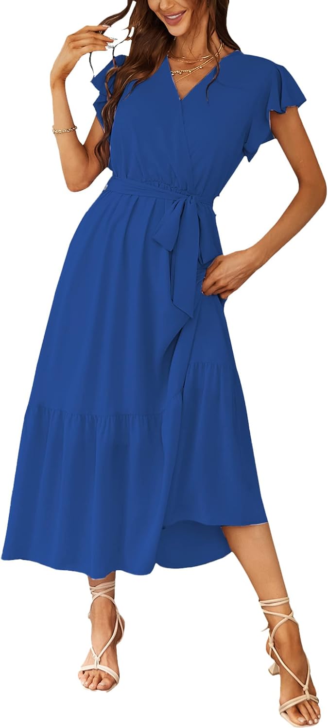 PRETTYGARDEN Women's Summer Floral Boho Maxi Dress