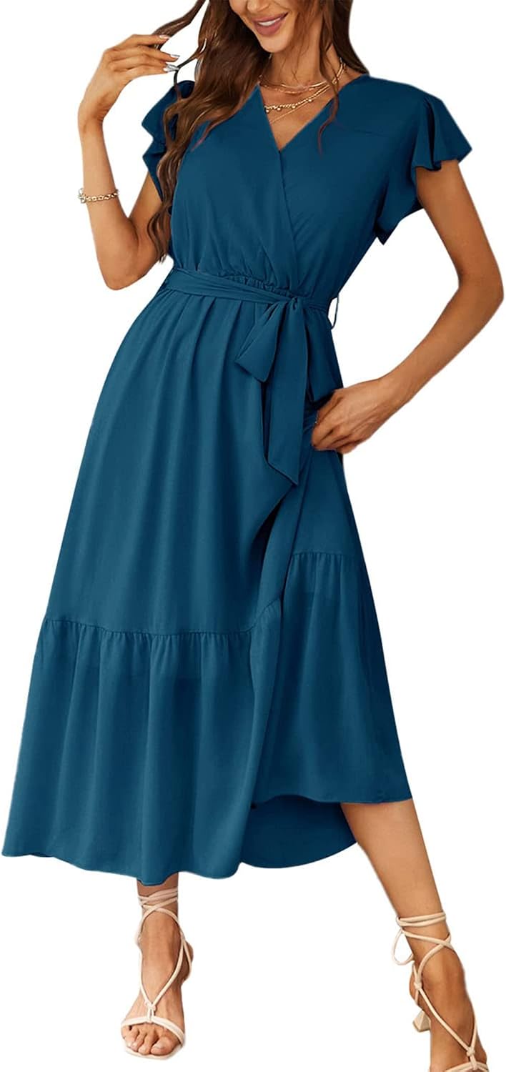 PRETTYGARDEN Women's Summer Floral Boho Maxi Dress