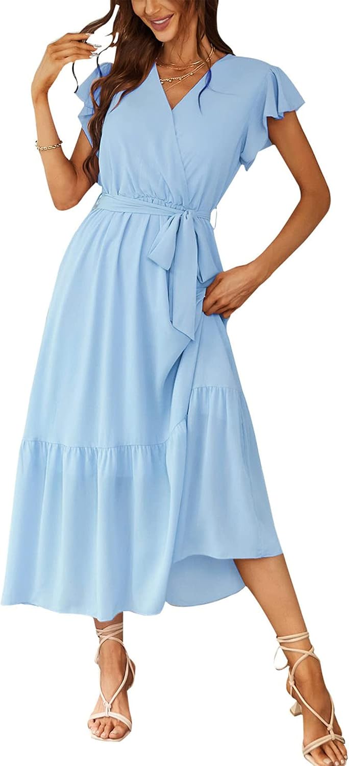 PRETTYGARDEN Women's Summer Floral Boho Maxi Dress
