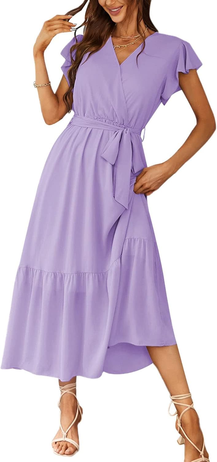 PRETTYGARDEN Women's Summer Floral Boho Maxi Dress