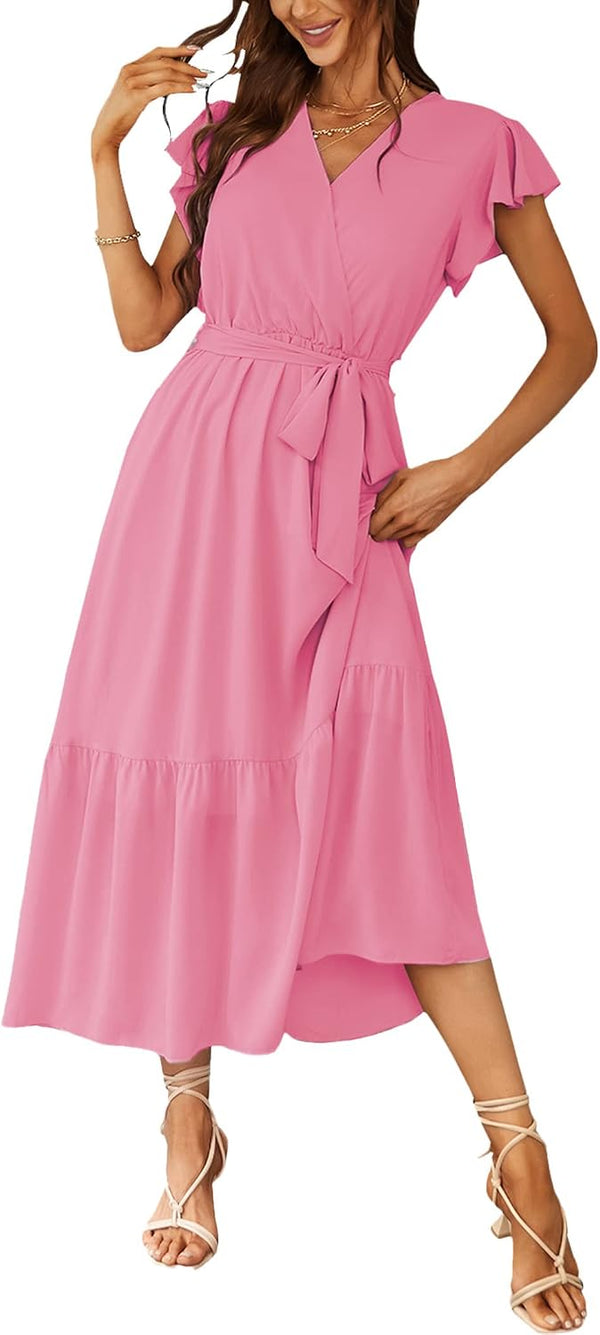 PRETTYGARDEN Women's Summer Floral Boho Maxi Dress