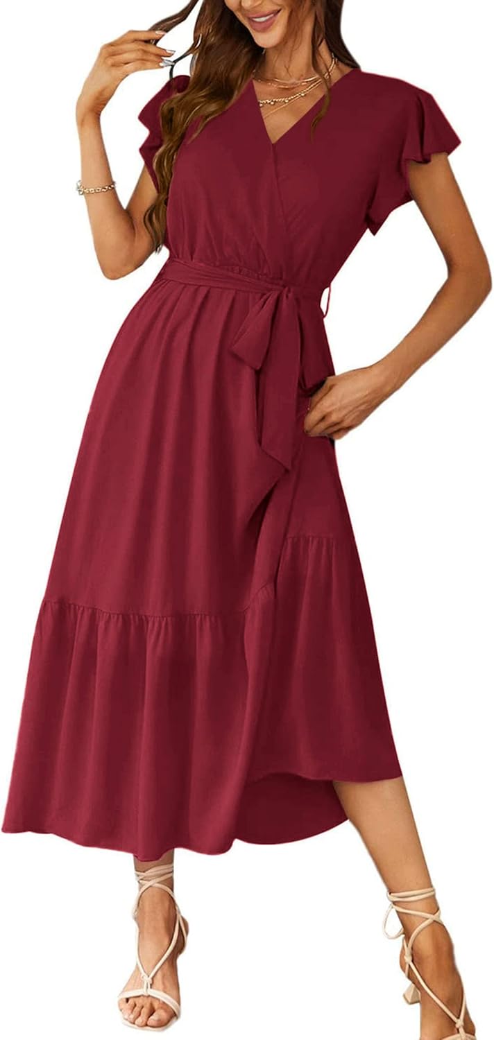 PRETTYGARDEN Women's Summer Floral Boho Maxi Dress