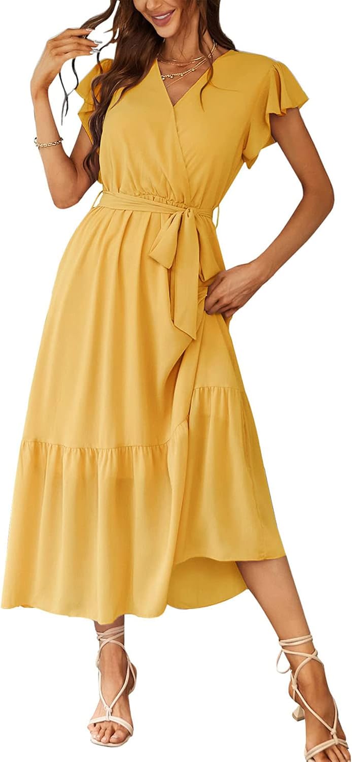 PRETTYGARDEN Women's Summer Floral Boho Maxi Dress