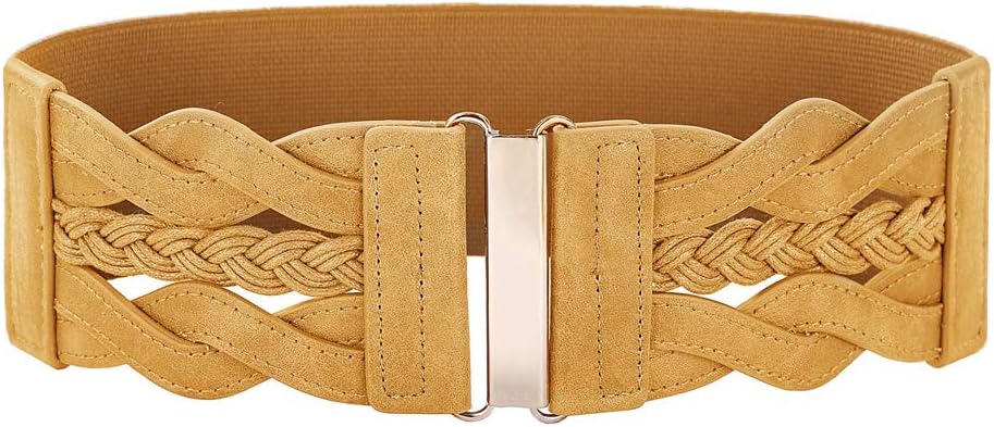 Grace Karin Women's Elastic Wide Belts Vintage Stretchy Belt Retro