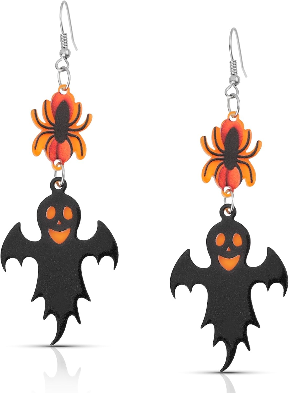 Halloween Skull Bat Dangle Drop Earrings for Women