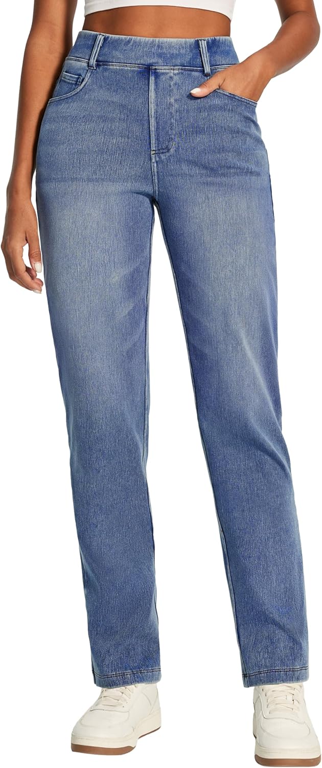 Iuga Straight Leg Jeans For Women High Waisted Bootcut Jean Trendy