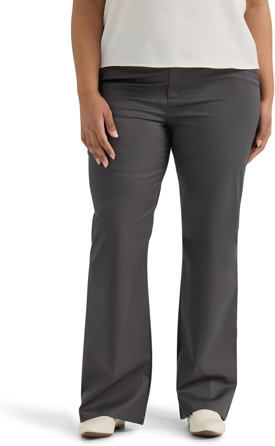 Women's Plus Size Wrinkle Free Mid Rise Bootcut Pant