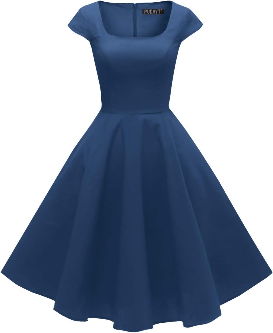 Women's Cocktail Dress 1950s Retro Swing Dress