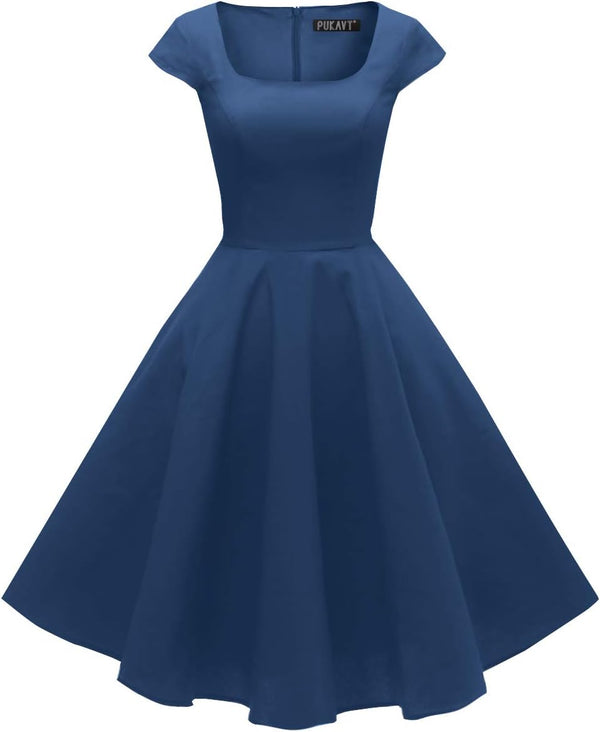 Women's Cocktail Dress 1950s Retro Swing Dress