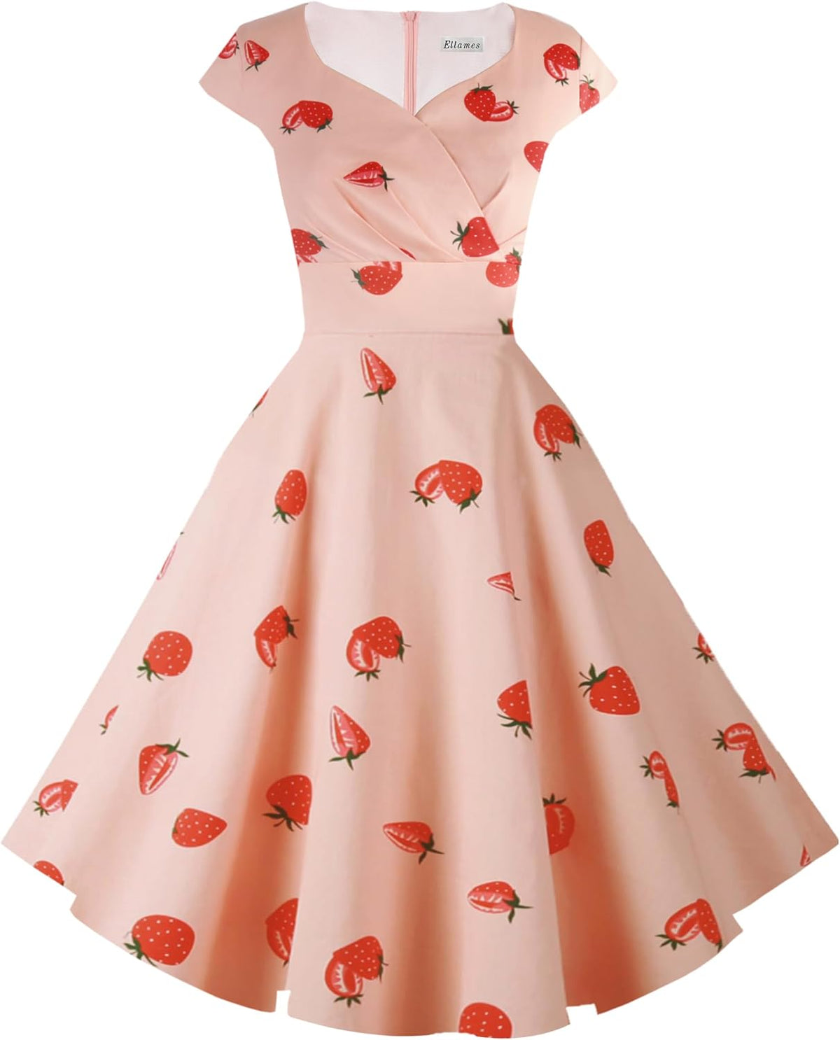 1950s Retro Vintage Elegant Dress with Pockets