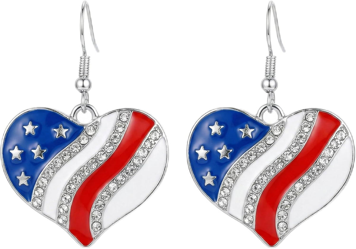 Halloween, Christmas, 4th of July Patriotic Earrings, Holiday Earrings Independence Day Stud Dangle Drop Earrings Hook Fashion Jewelry Gift for Women