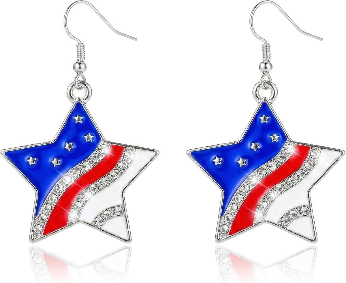 Halloween, Christmas, 4th of July Patriotic Earrings, Holiday Earrings Independence Day Stud Dangle Drop Earrings Hook Fashion Jewelry Gift for Women
