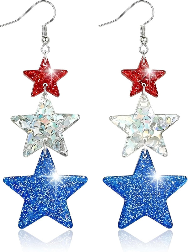Halloween, Christmas, 4th of July Patriotic Earrings, Holiday Earrings Independence Day Stud Dangle Drop Earrings Hook Fashion Jewelry Gift for Women