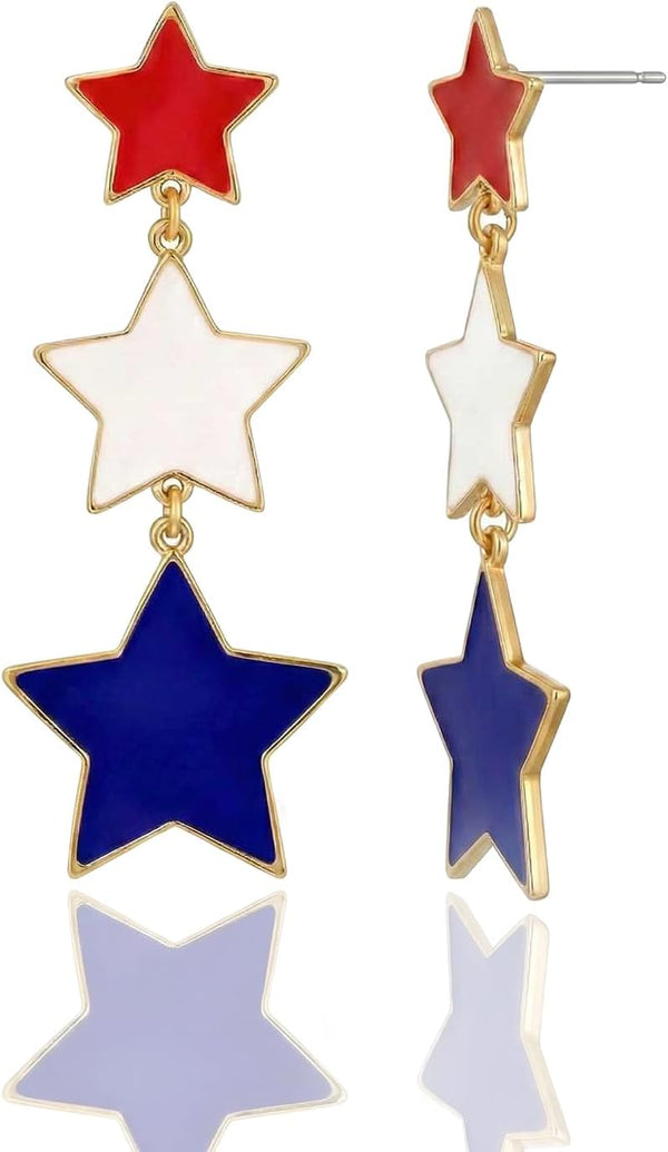 Halloween, Christmas, 4th of July Patriotic Earrings, Holiday Earrings Independence Day Stud Dangle Drop Earrings Hook Fashion Jewelry Gift for Women